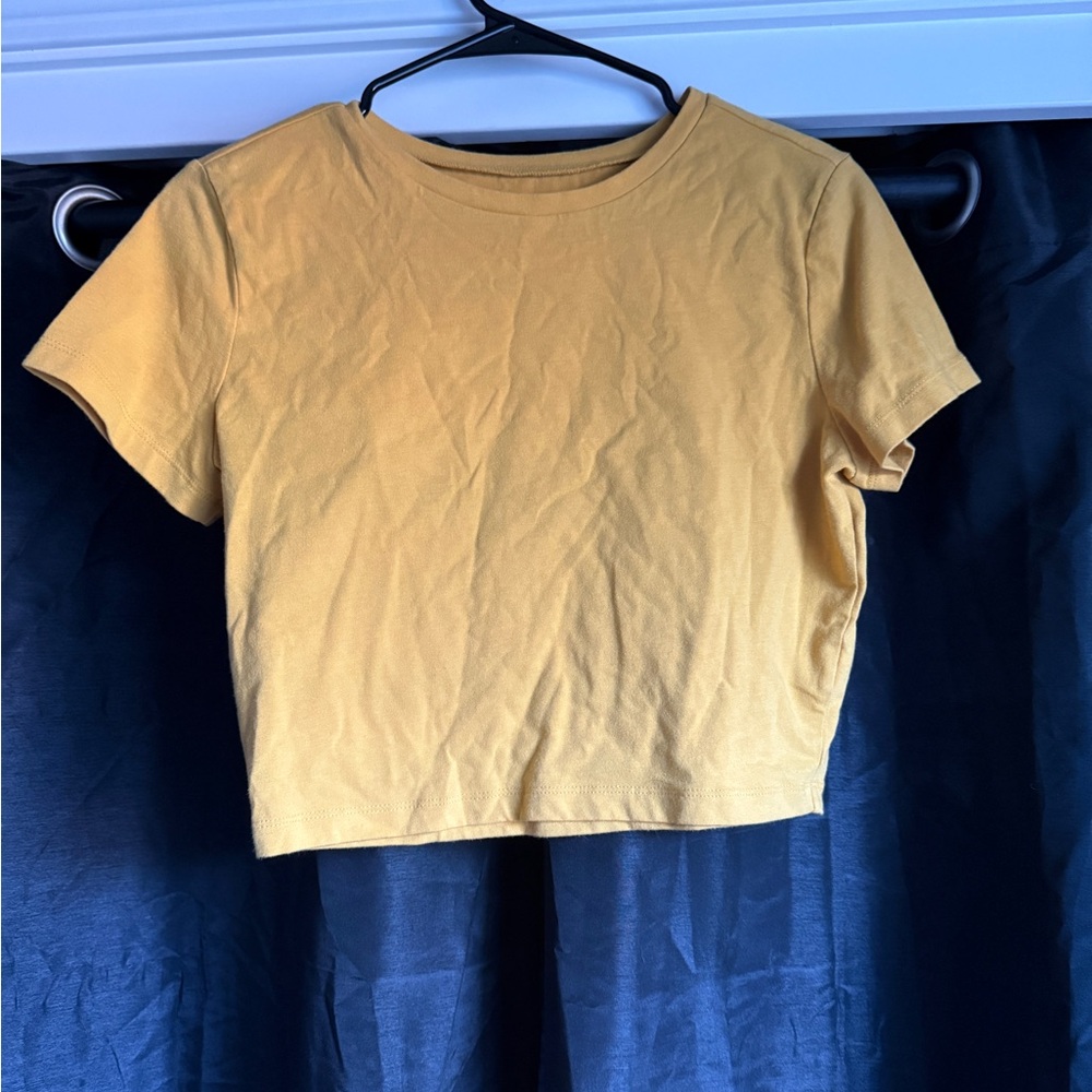 Mustard Yellow Crop Top